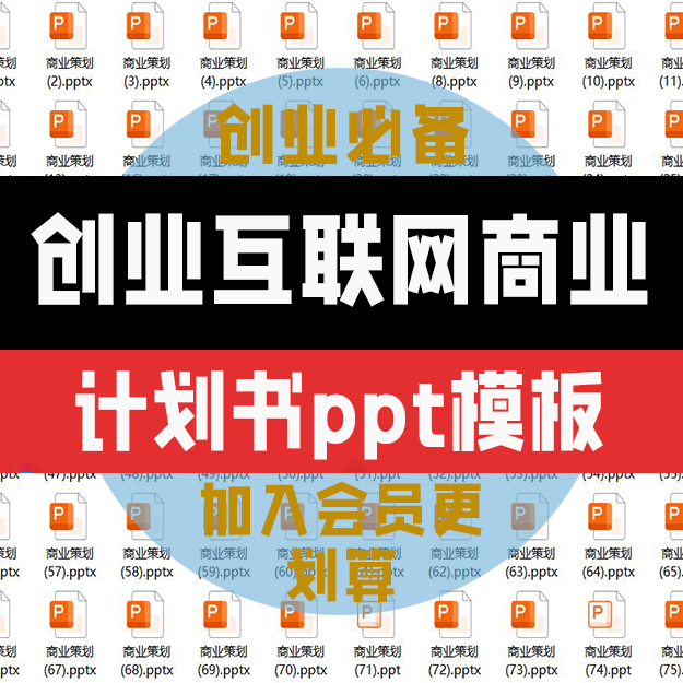创业互联网商业计划书ppt模板-思维脑洞