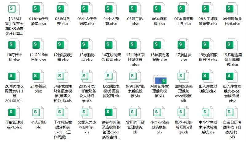 图片[1]-办公最常用Excel表大全【27套】-思维脑洞