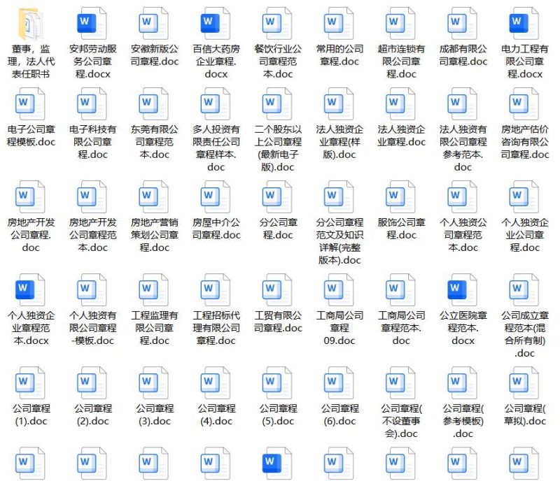 图片[1]-293份企业公司章程-思维脑洞