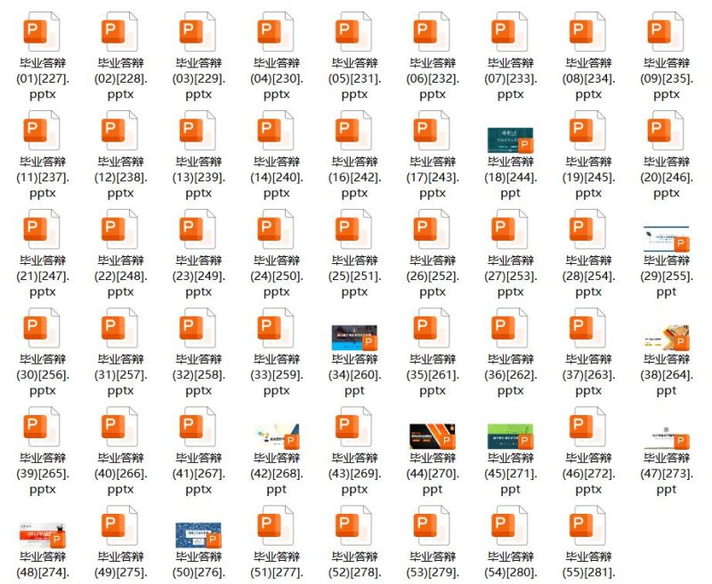 图片[1]-【53套】大学生毕业答辩PPT模板-思维脑洞