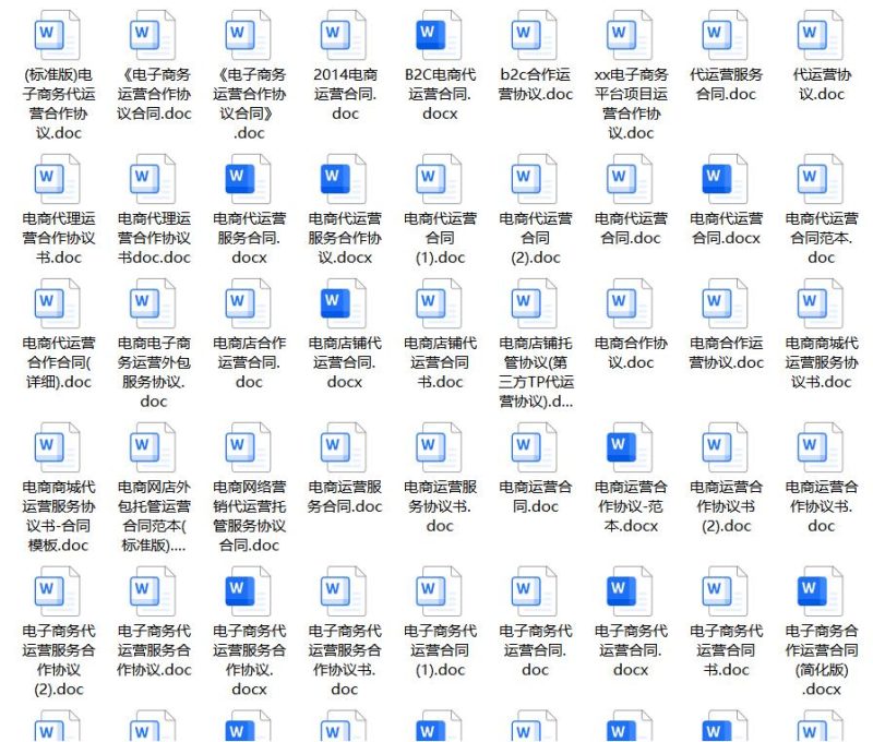 图片[1]-61份电子商务网店电商代运营代理服务合同协议通用标准范本样本模板书-思维脑洞